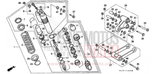 KISSEN, HINTEN (CR500RL) CR500RL de 1990
